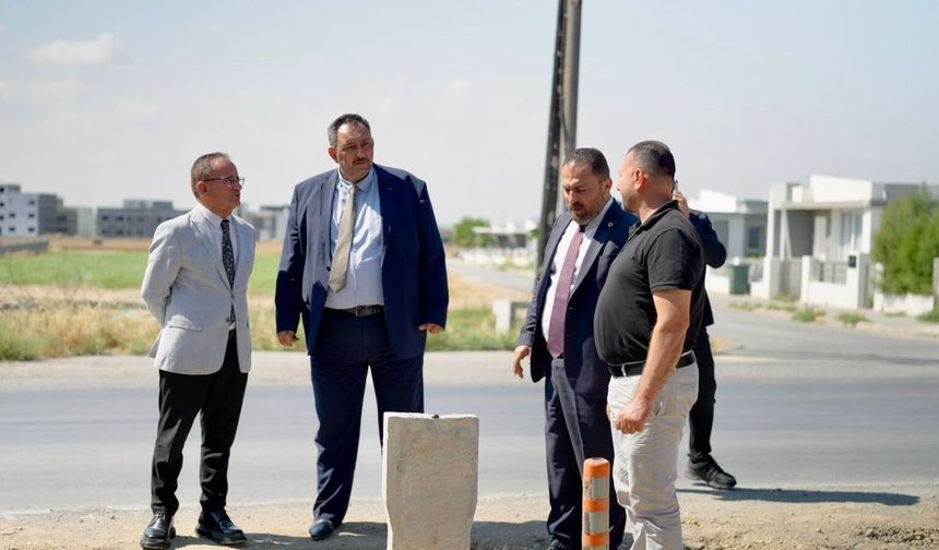 Çavuş, Yeniboğaziçi İsale ve Şebeke Geliştirme Projesi'nde incelemelerde bulundu
