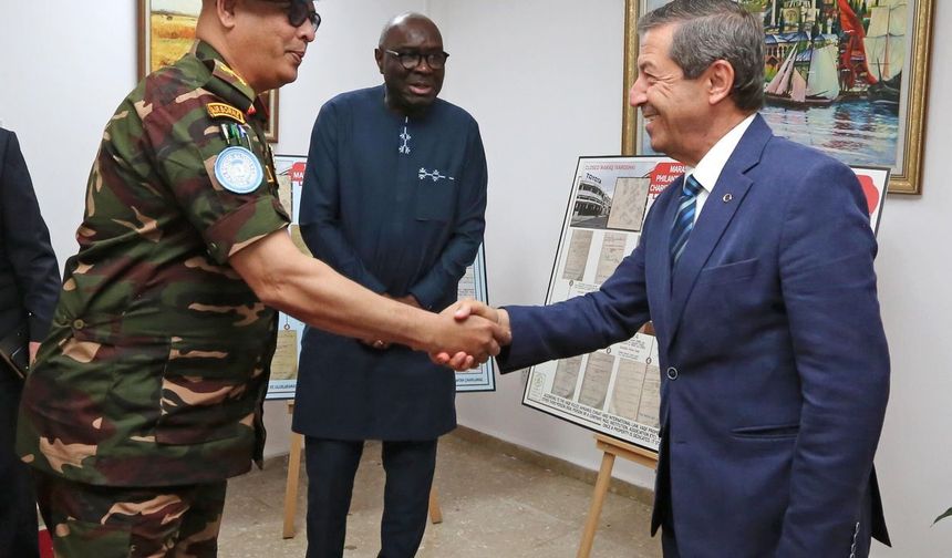 Ertuğruloğlu, BM Temsilcisi Diagne ve UNFICYP Komutanı Alam'ı kabul etti