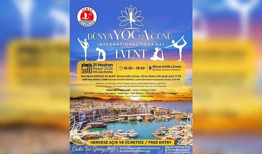 Girne'de 'Dünya Yoga Günü' etkinliği düzenleniyor