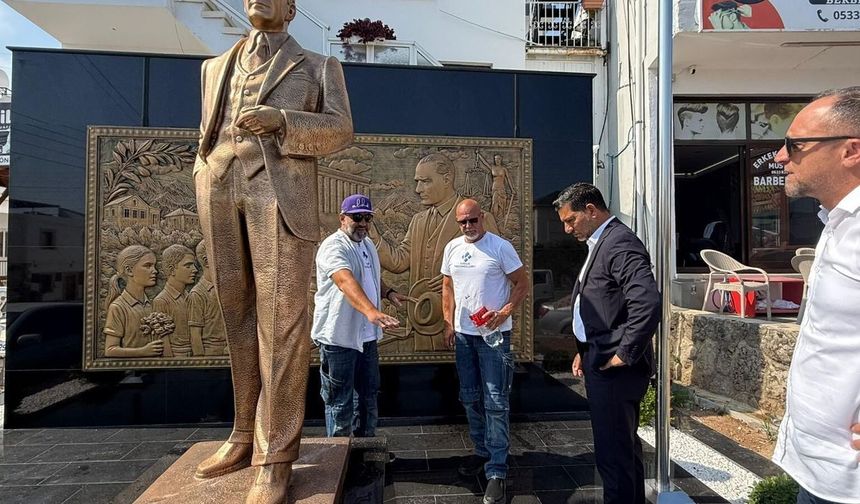 Kırok, Atatürk Büstü ve çevre düzenleme çalışmalarını inceledi