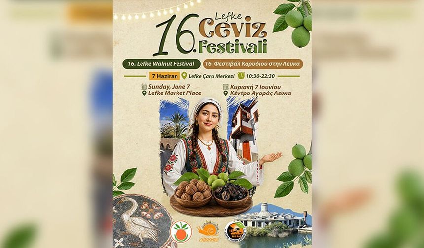 Lefke Ceviz Festivali, pazar günü yapılacak