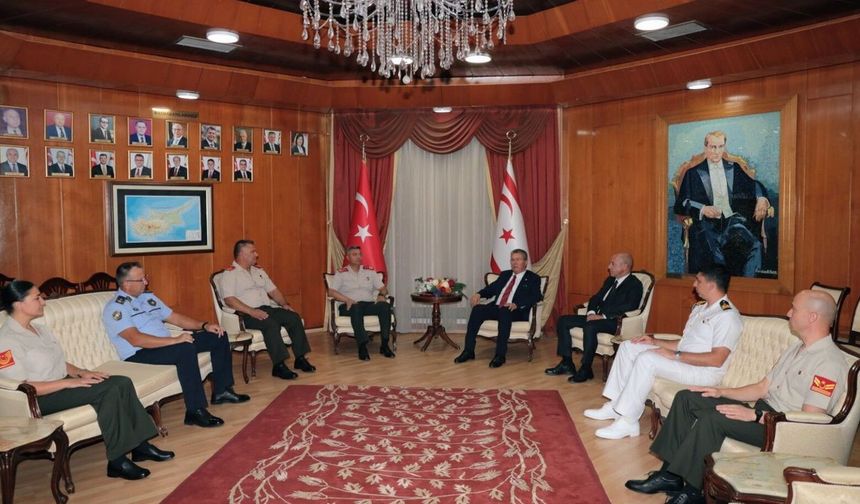 Başbakan Üstel, GKK Komutanı Tümgeneral Görgülü'yü kabul etti