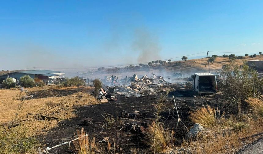 Taşkent bölgesinde yangın: Ekiplerin müdahalesi sürüyor