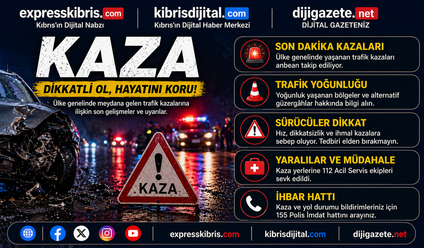 Alkollü sürücülerin neden olduğu iki kaza meydana geldi