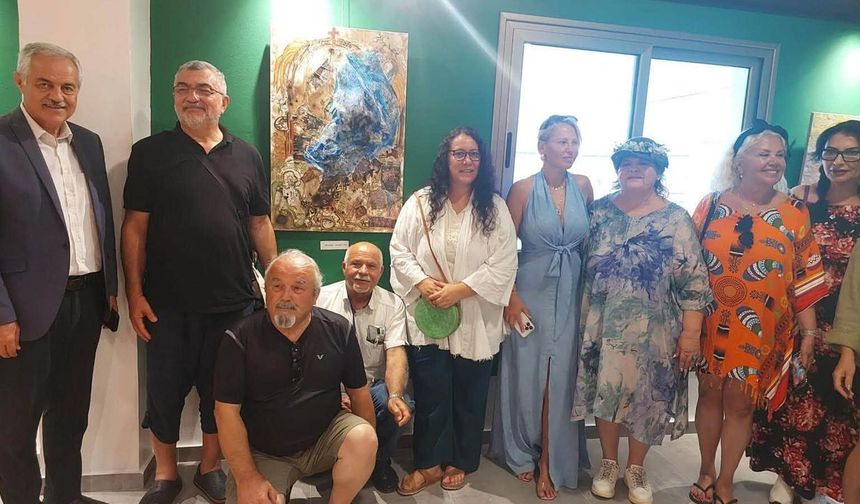 'Dünyada Barış Olsun' sergisi sanatçıları Tatlısu Belediyesine konuk oldu