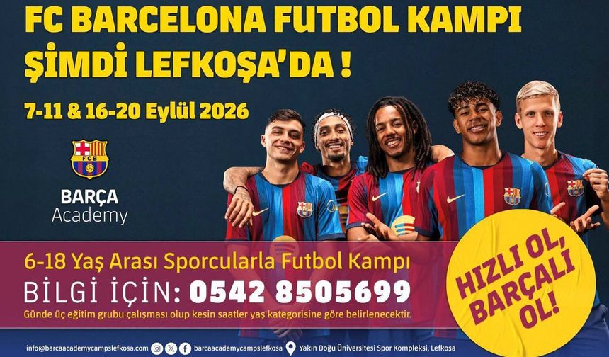 FC Barcelona Futbol Kampı Lefkoşa'da Başlıyor