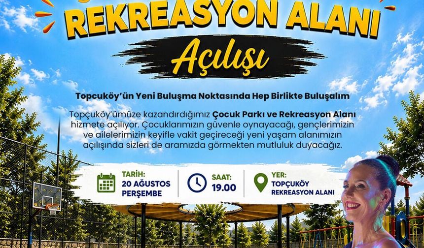 Topçuköy Çocuk Parkı ve Rekreasyon Alanı yarın açılıyor