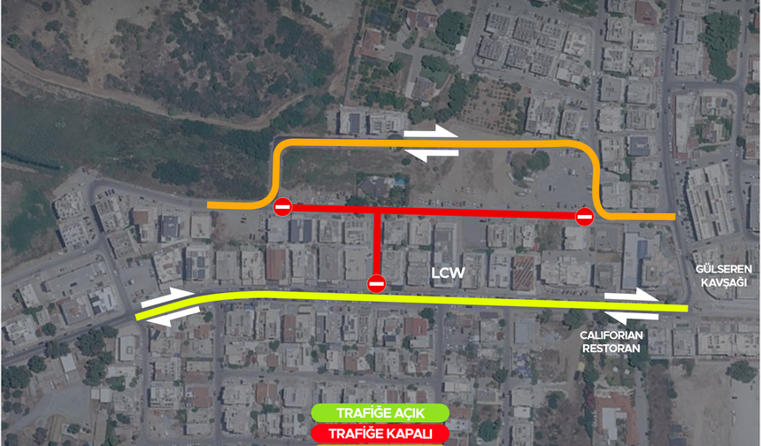Gazimağusa'da Faiz Kaymak Sokak 3 gün boyunca trafiğe kapalı olacak